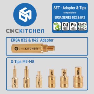 Conjunto Soldering Tips SET Ersa Adapter 1 (+ Tips ONLY Set) - CNC Kitchen