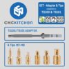 Conjunto Soldering Tips SET TS100 adapter (+ Tips ONLY Set) - CNC Kitchen