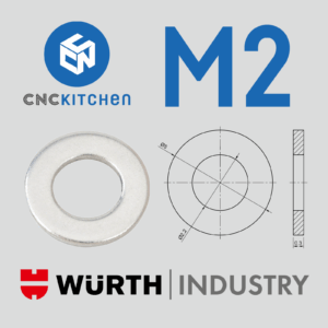 200 Anilhas M2 Standard Washers - CNC Kitchen