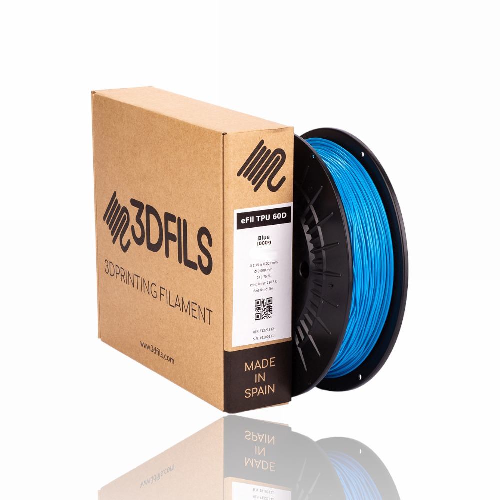 eFil TPU 60D 1kg Electric Blue - 3DFILS