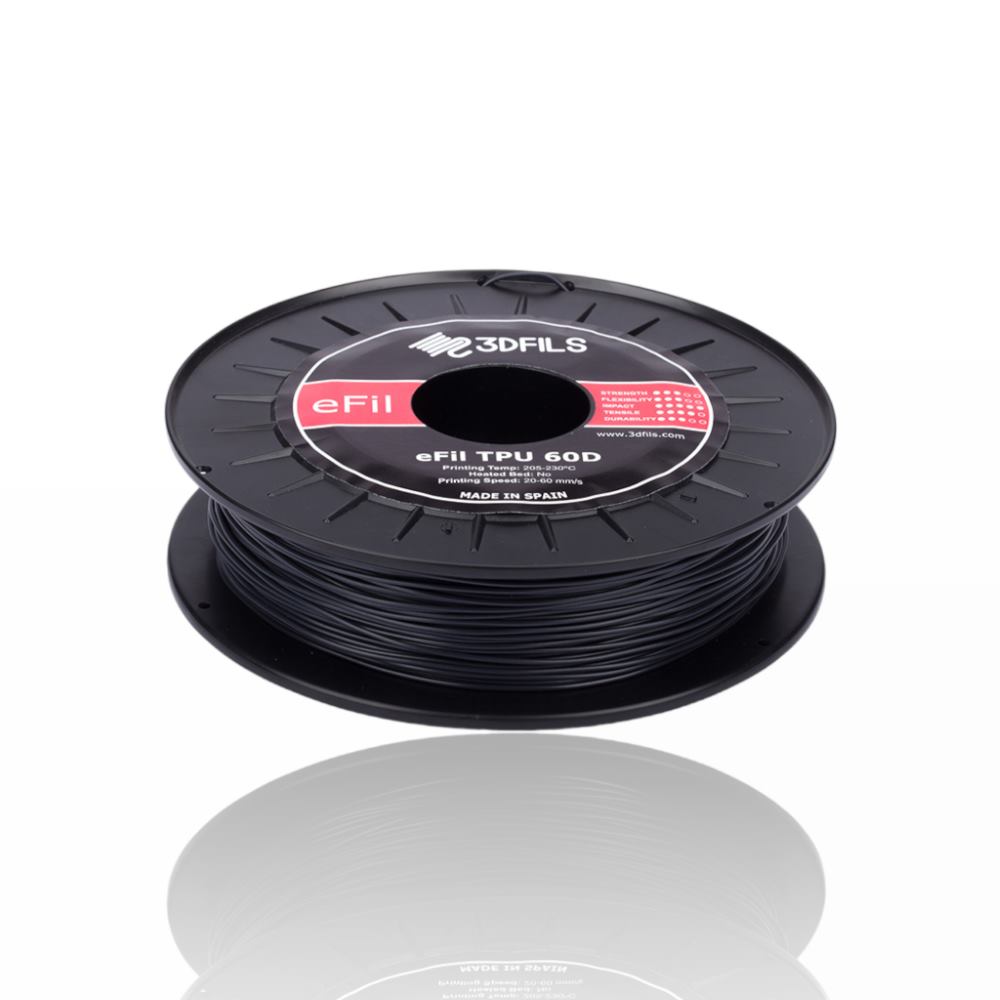 eFil TPU 60D 1kg Graphite - 3DFILS - Image 2