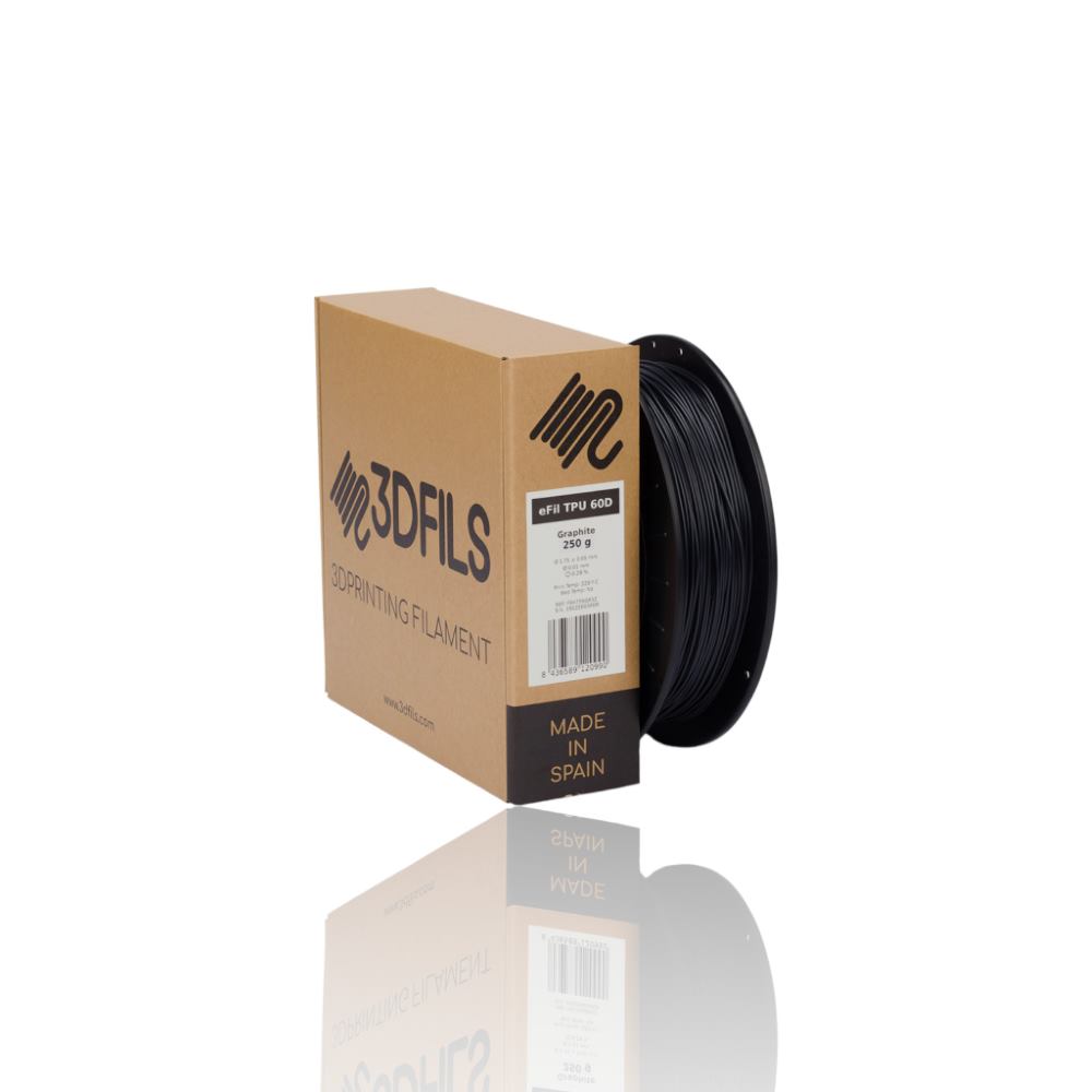eFil TPU 60D 250g Graphite - 3DFILS - Image 4