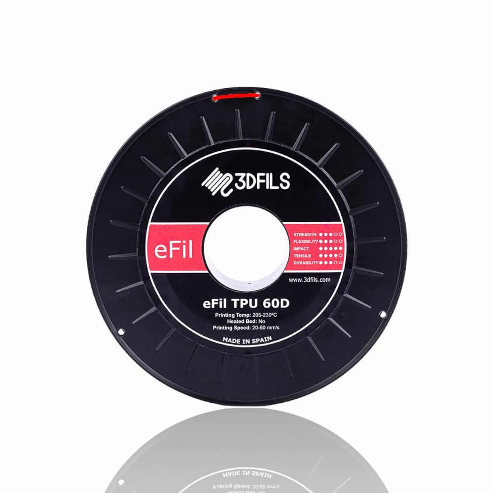 eFil TPU 60D 500g Red - 3DFILS - Image 3