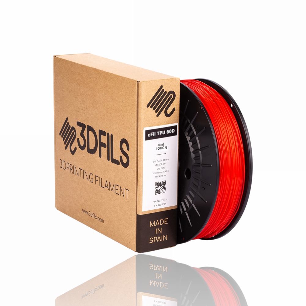 eFil TPU 60D 1kg Red- 3DFILS