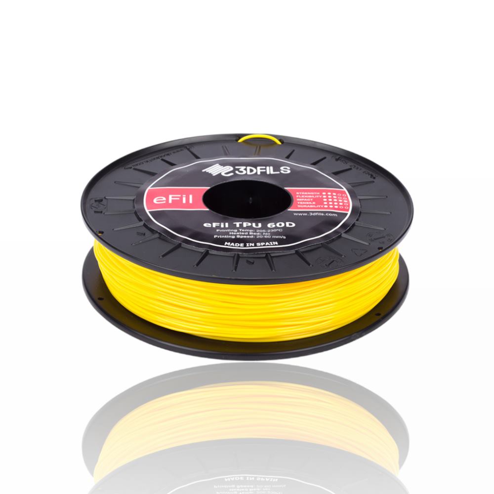 eFil TPU 60D 1kg Yellow - 3DFILS - Image 2