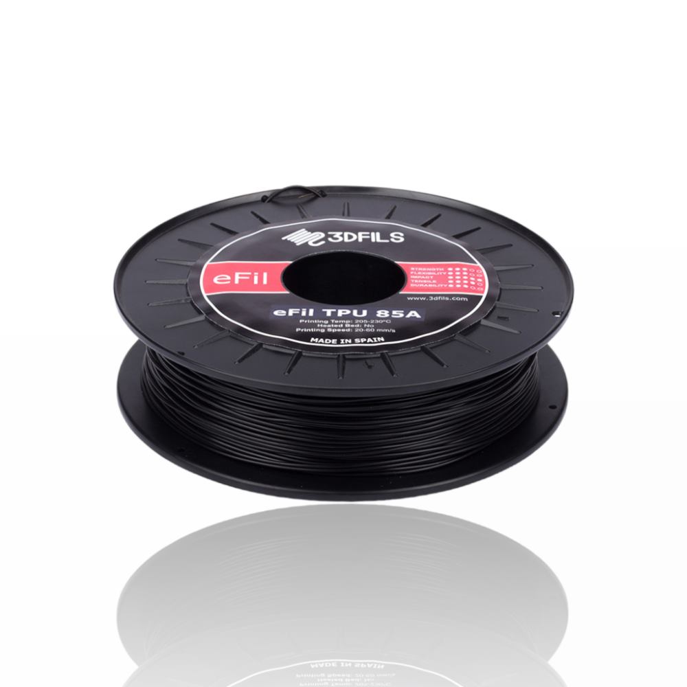 eFil TPU 85A 1kg Black - 3DFILS - Image 2