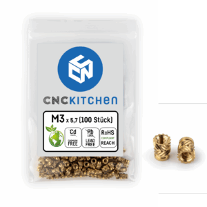 Threaded inserts - M3 standard 100 pcs - CNC Kitchen