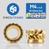 Threaded inserts - M4 short 50 pcs - CNC Kitchen