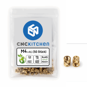 Threaded inserts - M4 standard 50 pcs - CNC Kitchen