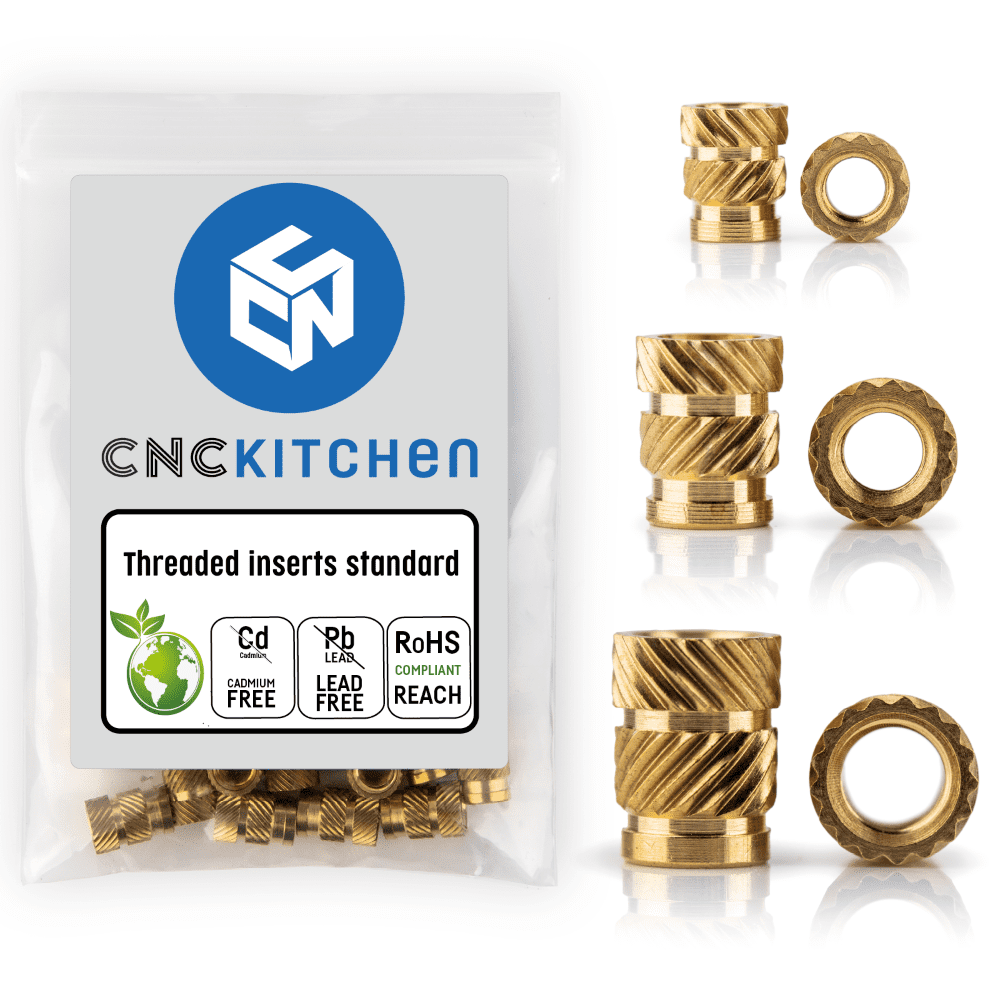 Threaded inserts - set standard 200 pcs - CNC Kitchen