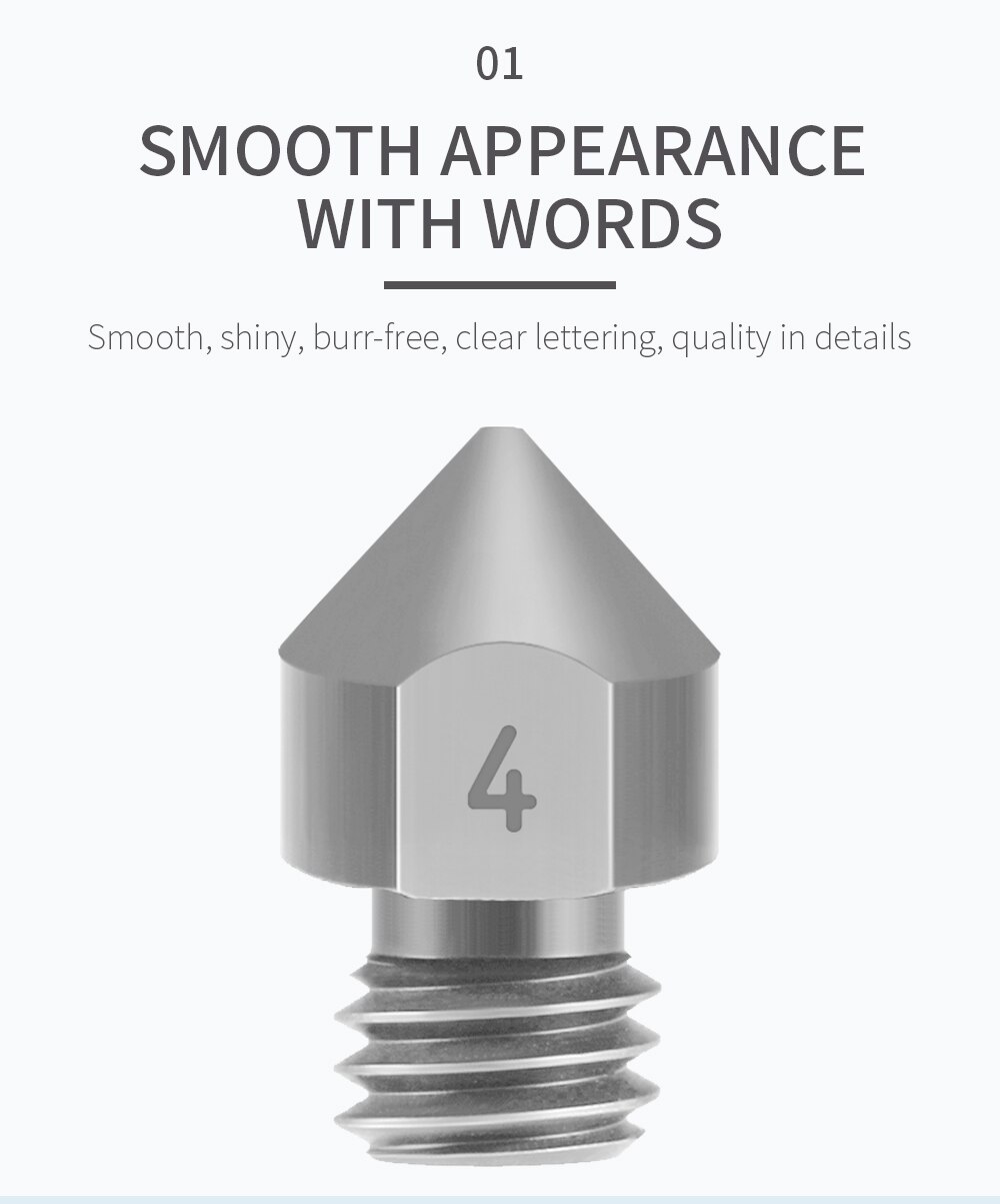 0.5mm Liga de Titânio TC4 Titanium Alloy Nozzle MK8  - AIMSOAR - Image 13