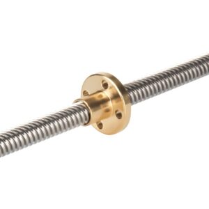 100mm Varão trapezoidal T8 Lead Passo 2mm Pitch 2mm ( lead screw ) - AIMSOAR