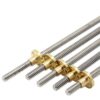 100mm Varão trapezoidal T8 Lead Passo 8mm Pitch 2mm ( lead screw ) - AIMSOAR