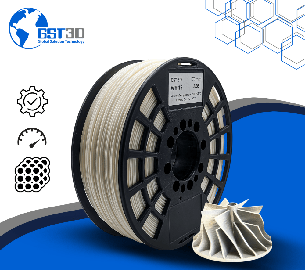 ABS 1kg White - GST3D