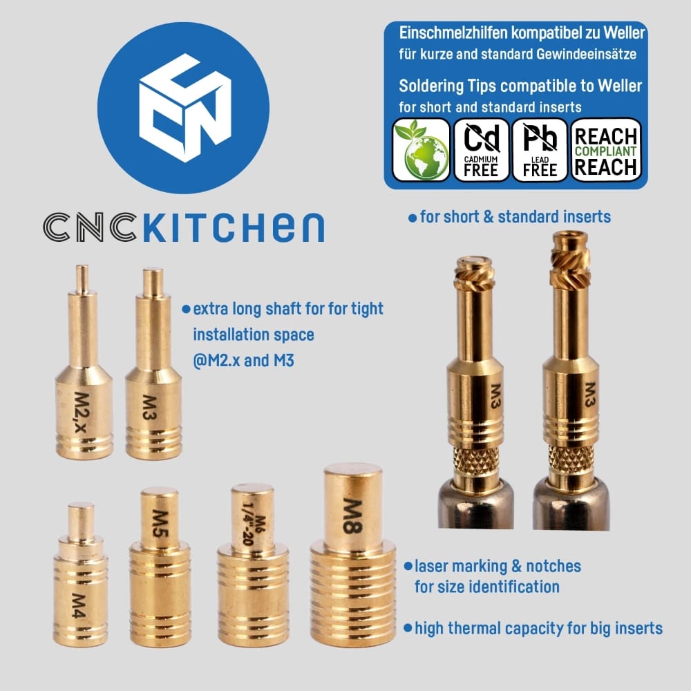 Adaptador Soldering Tips Adapter Compatible with Weller ET - CNC Kitchen - Image 3