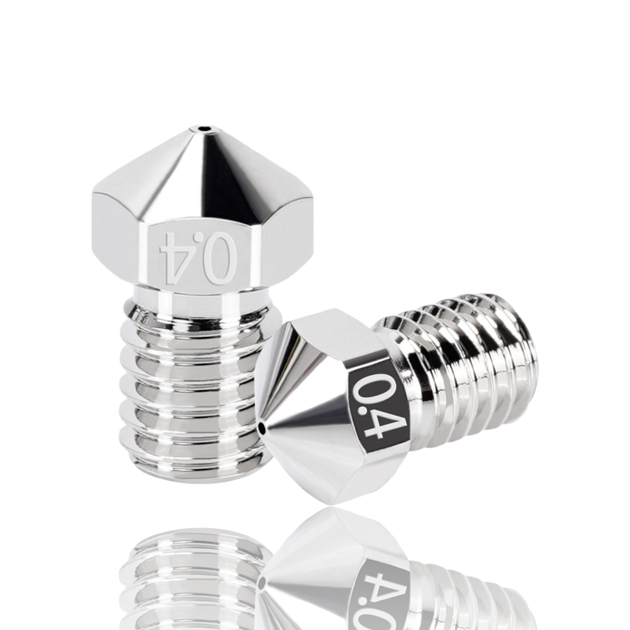 0.3mm C-SERIES Latão Revestido a Níquel Nozzle V6 (compatível com E3D Electroplated nickel plated high Temp H59 ) - AIMSOAR - Image 3