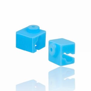 Isolamento de silicone Azul para Heat Block V5 Clone Alumínio 19X19X15mm (Heatblock bloco de aquecimento compatível com E3D V5) - AIMSOAR