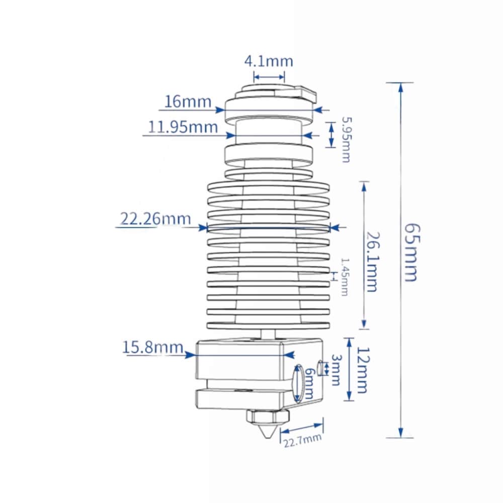 Hotend E3D V6 Voron 2.4 Trident (compatível com E3D) - AIMSOAR - Image 4