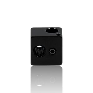 Heat Block V5 Clone Alumínio Preto 16X16X12 ( Heatblock bloco de aquecimento compatível com E3D V5 clone e não com o original ) - AIMSOAR