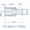 Heat Sink Remote V5 Clone Alumínio, modelo para filamento 1.75mm ( Heatsink bloco de aquecimento compatível com E3D V6 clone) - AIMSOAR