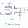 Heat Sink Remote V5 Clone Alumínio, modelo para filamento 1.75mm ( Heatsink bloco de aquecimento compatível com E3D V6 clone) - AIMSOAR