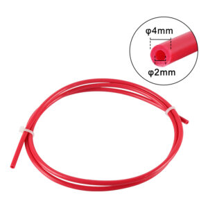 10cm Tubo Vermelho PTFE 2/4 mm  - AIMSOAR
