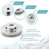 Polia para Correia 6mm GT2 36 Dentes 17mm 6.35mm Furo Alumínio ( GT2 timing belt pulley) - AIMSOAR