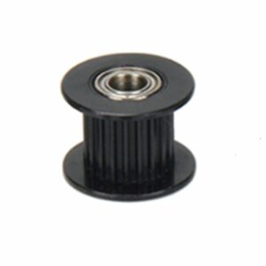 Polia para alinhamento Correia GT2 20 Dentes 10mm Correia Rolamento 5mm Furo Alumínio Preto ( GT2 timing belt pulley ) - AIMSOAR