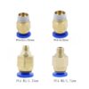 PC6-1/8 Conector Pneumático Vazado para tubo PTFE 6mm (Filamento 3mm) Quick Push-In  - AIMSOAR