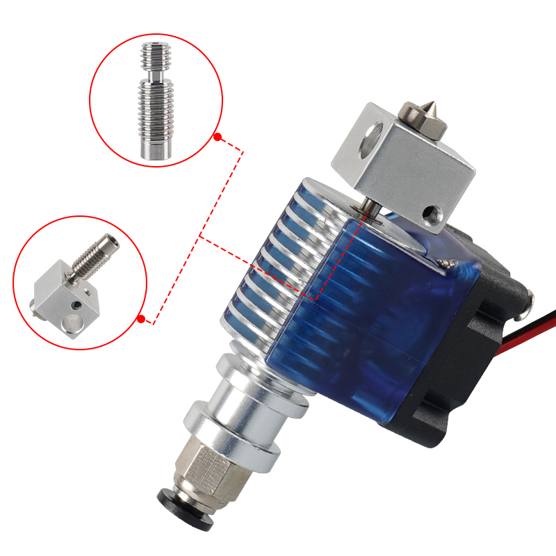 Heat Break V6 TITÂNIO TC4 Clone ALL METAL ( Heatbreak titanium alloy V6 remote throat compatível com E3D V6 ) - AIMSOAR - Image 5