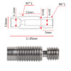 Heat Break V6 TITÂNIO TC4 Clone ALL METAL ( Heatbreak titanium alloy V6 remote throat compatível com E3D V6 ) - AIMSOAR