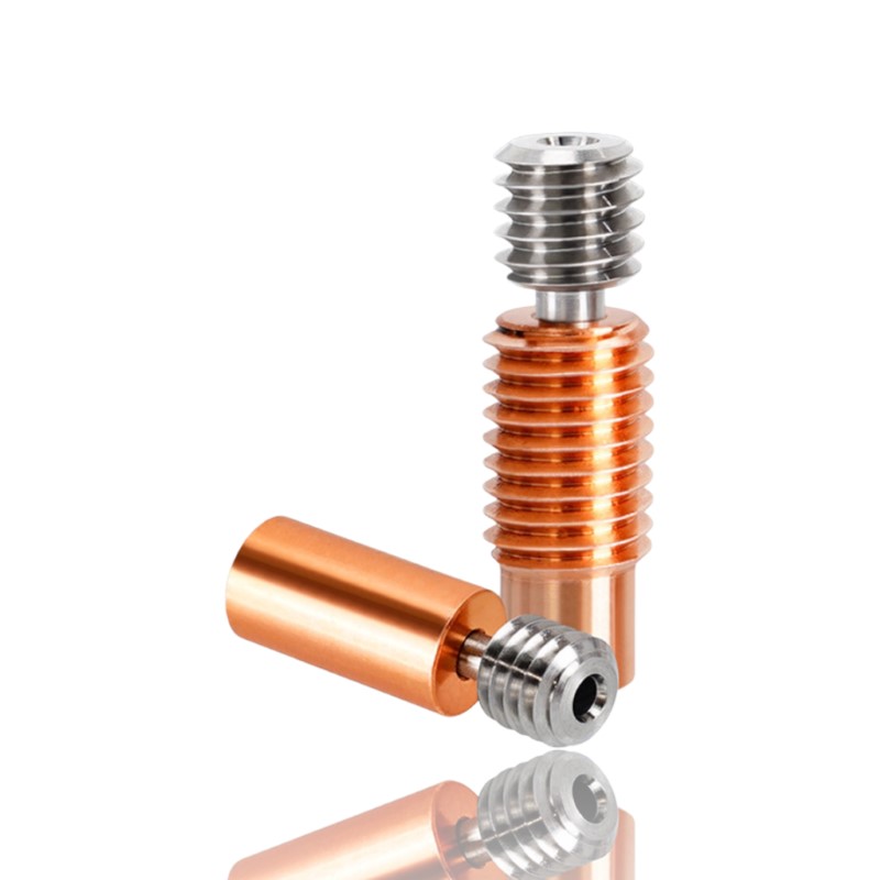 Heat Break Bi-Metal TITÂNIO Cobre E3D V6 Clone com Rosca ( Heatbreak titanium alloy red copper Copper thread) - AIMSOAR - Image 3