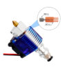 Heat Break Bi-Metal TITÂNIO Cobre E3D V6 Clone com Rosca ( Heatbreak titanium alloy red copper Copper thread) - AIMSOAR
