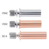 Heat Break Bi-Metal TITÂNIO V5AC Cobre Vermelho Clone ( Heatbreak V5AC titanium alloy red copper bimetallic hose) - AIMSOAR