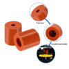 Espaçador Silicone Preto 18mm de compressão para nivelamento da hotbed (leveling shock absorber Spring) - AIMSOAR