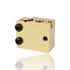 Heat Block Volcano PT100 Clone Latão (Heatblock bloco de aquecimento compatível com E3D Volcano clone) - AIMSOAR