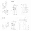 Bloco de Fixação Rail Voron 4020 - AIMSOAR