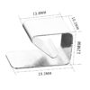 Clip Mola Vidro hotbed Cama Quente Plataforma Heatbed 11mm (Hot Bed Glass Plate Holder Stainless Steel fixing clamp) - AIMSOAR