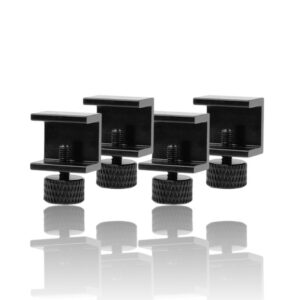 KIT 4 Clip Mola Vidro hotbed Cama Quente Plataforma Carbon Crystal Glass Heatbed CR10 Ender 3 (Hot Bed Glass Plate Holder Stainless Steel fixing clamp) - AIMSOAR