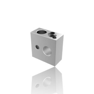 Heat Block de Alumínio para MK7 MK8 20X20X10mm Parafuso largo ( Heatblock bloco de aquecimento  ) - AIMSOAR