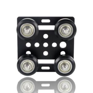 Gantry Plate Preto V-Slot 2020 com Rolamentos D-Type POM - AIMSOAR