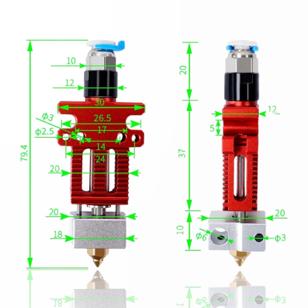 CR6 SE/CR5 Pro Extruder Print Head - AIMSOAR - Image 3