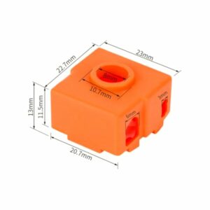 Isolamento de silicone Laranja para Heat Block Creality CR-6 SE - AIMSOAR