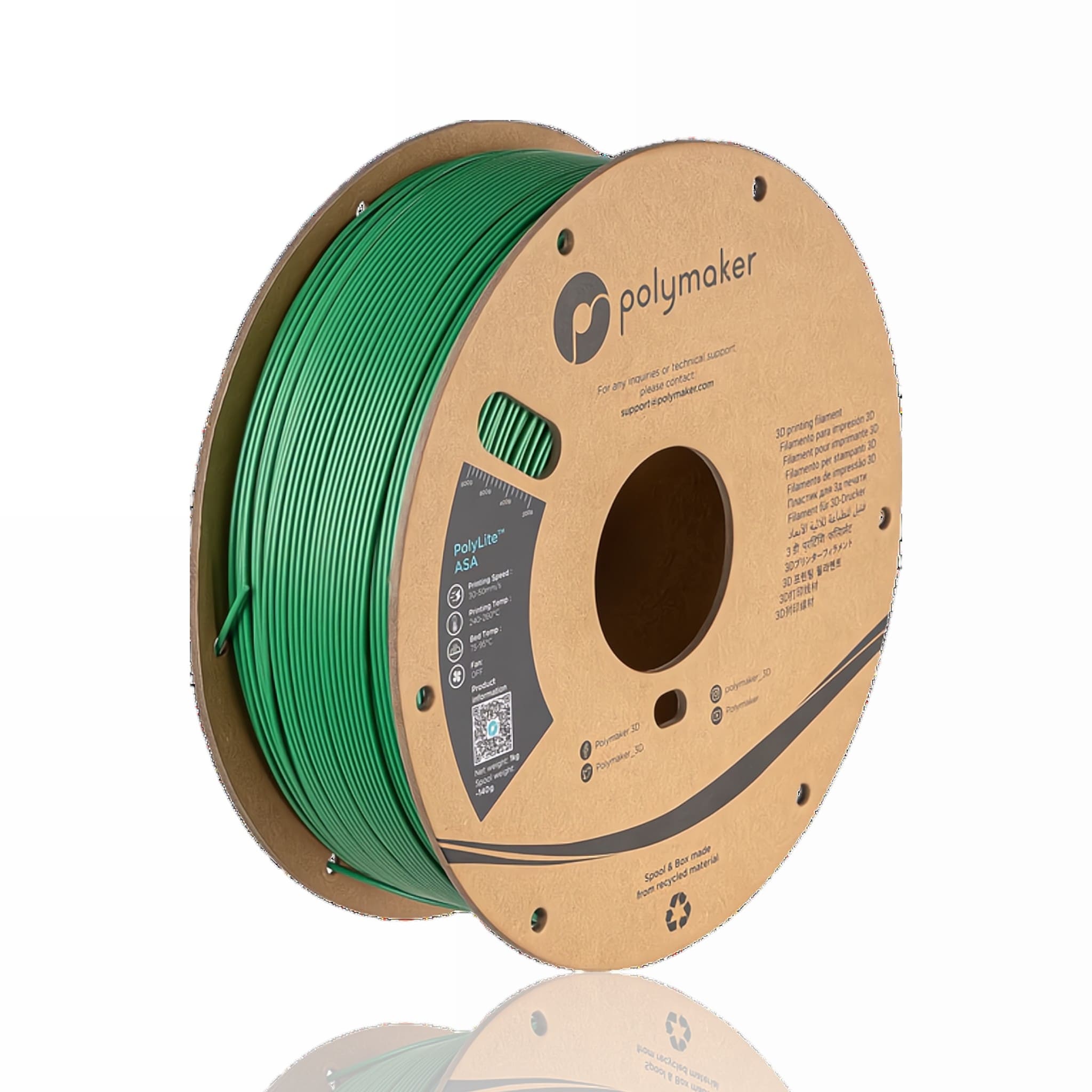 ASA PolyLite Galaxy 1kg Green - Polymaker