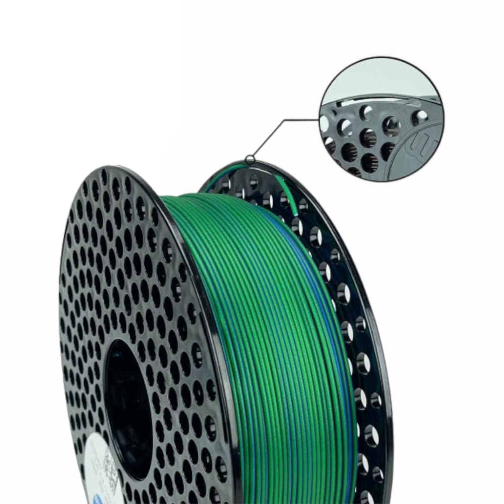 PLA Dual 1kg Pearl Blue-Green - Azurefilm - Image 2