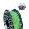 PLA Dual 10m (Amostra) Blue-Green - Azurefilm