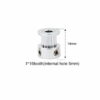 Polia para Correia GT2 16 Dentes 14mm 5mm Furo Alumínio ( GT2 timing belt pulley) - AIMSOAR