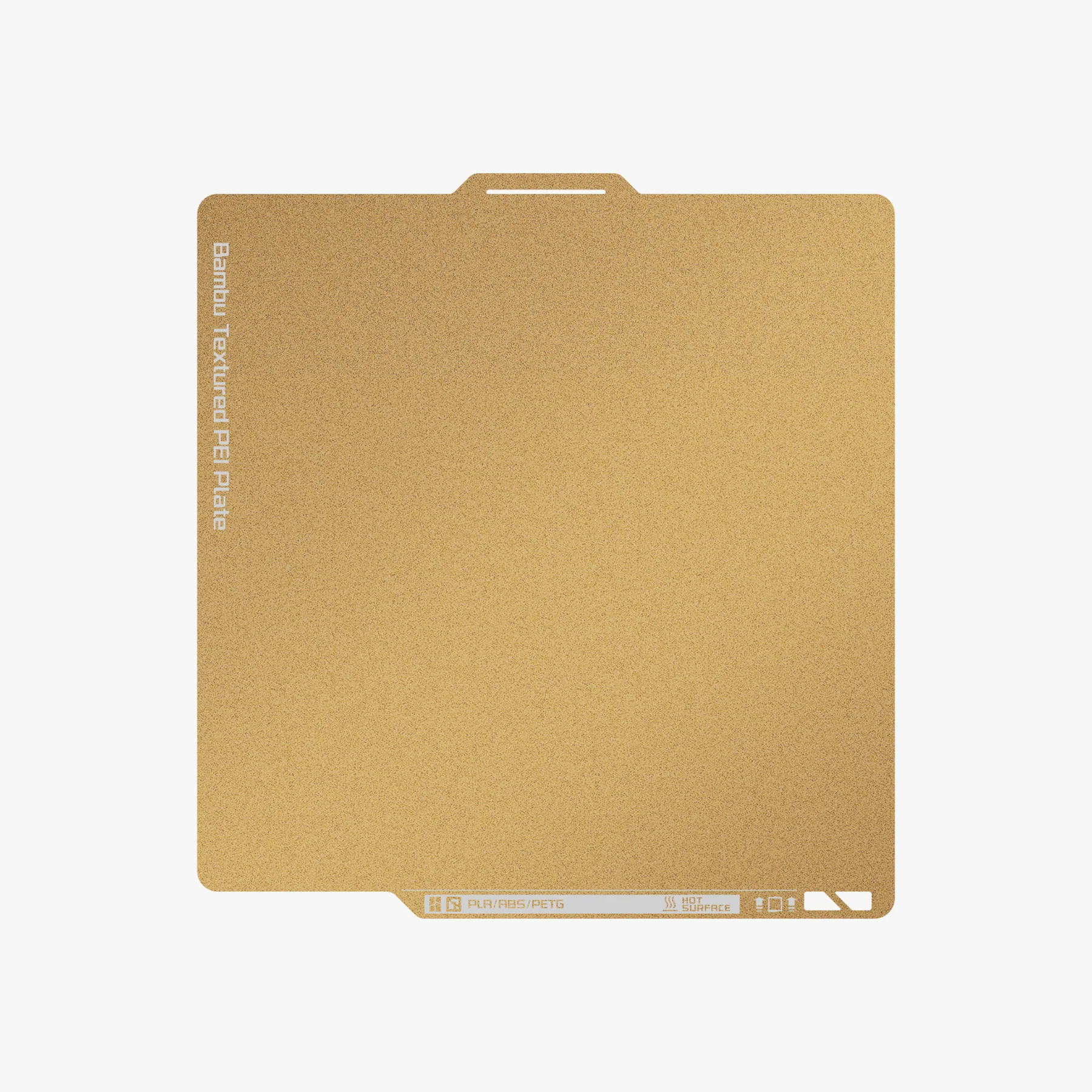 Bambu Textured PEI Plate Gold (plataforma com textura) - Bambu Lab