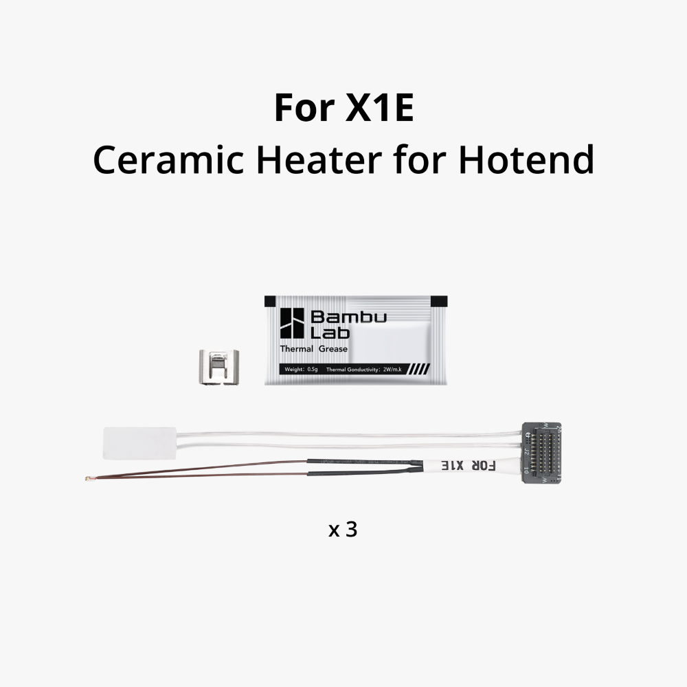 Ceramic Heater for Hotend - X1E - Bambu Lab