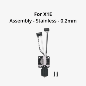 0.2mm Complete Hotend Assembly with Hardened Steel nozzle - X1E (Hotend completo Nozzle Aço Inoxidável) - Bambu Lab